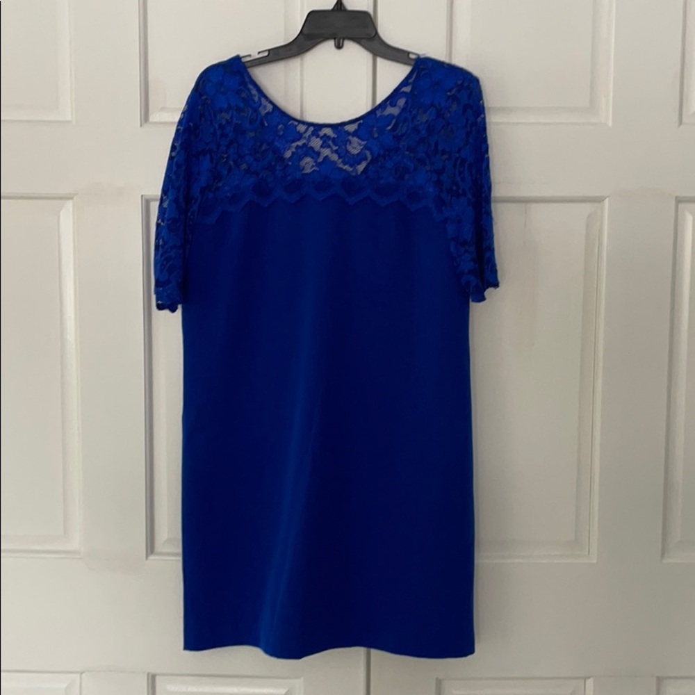 Royal blue Badgley Mischka dress